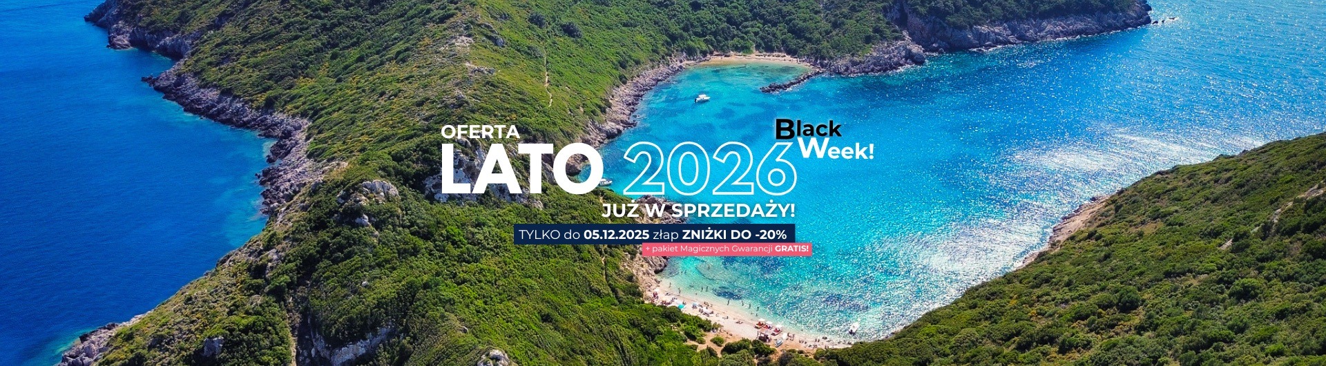 Lato 2026 z polskimi przewodnikami Magic Tours! Zakynthos, Korfu, Rodos, Kos. Black Week!