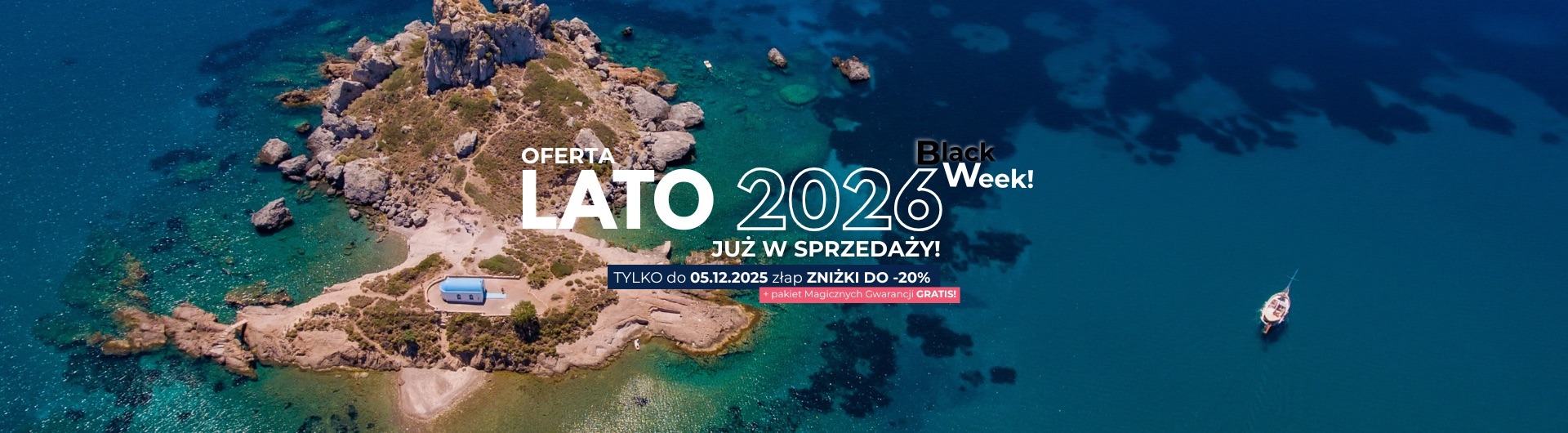 Lato 2026 z polskimi przewodnikami Magic Tours! Zakynthos, Korfu, Rodos, Kos. Black Week!