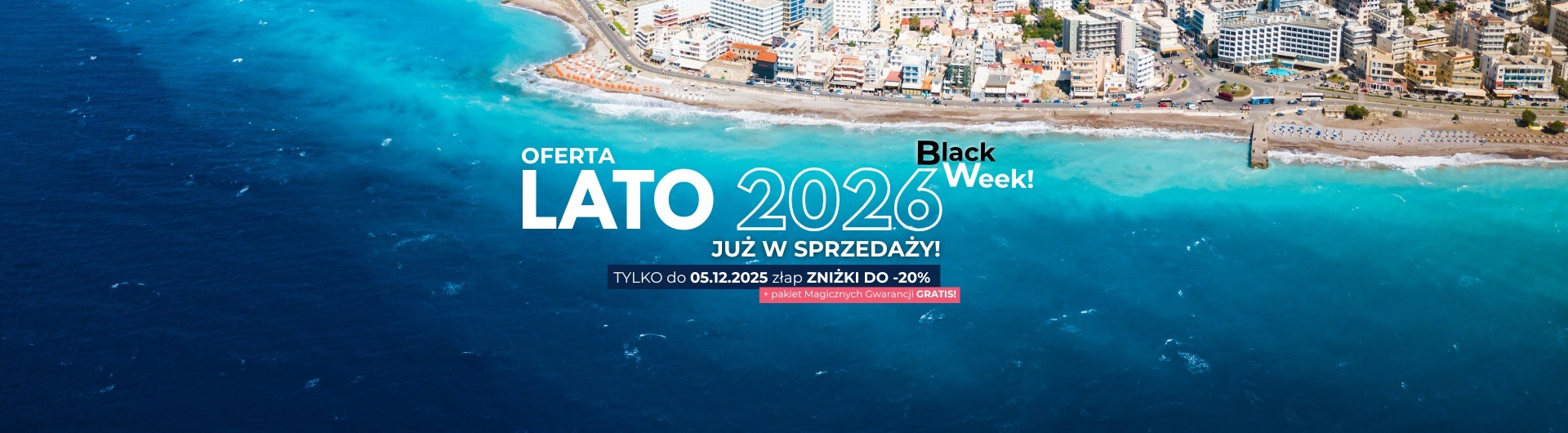 Lato 2026 z polskimi przewodnikami Magic Tours! Zakynthos, Korfu, Rodos, Kos. Black Week!