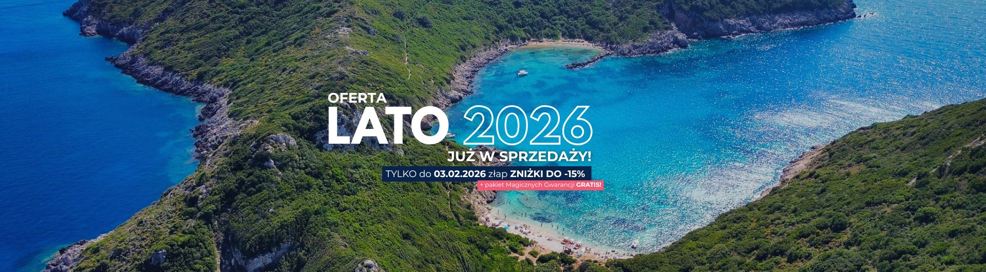 Lato 2026 z polskimi przewodnikami Magic Tours! Zakynthos, Korfu, Rodos, Kos. Wakacje 2026 Grecja First Minute
