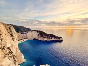 Zatoka Wraku Zakynthos z punktu widokowego 2026